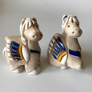 Artesania Rinconada Pair of Pegasus Foals Figurines Collectible 1990s Vintage